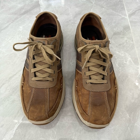 Men’s Skechers Elment Meron Lace Up Classic Fit Memory Foam Shoes Size 10 - Picture 3 of 16